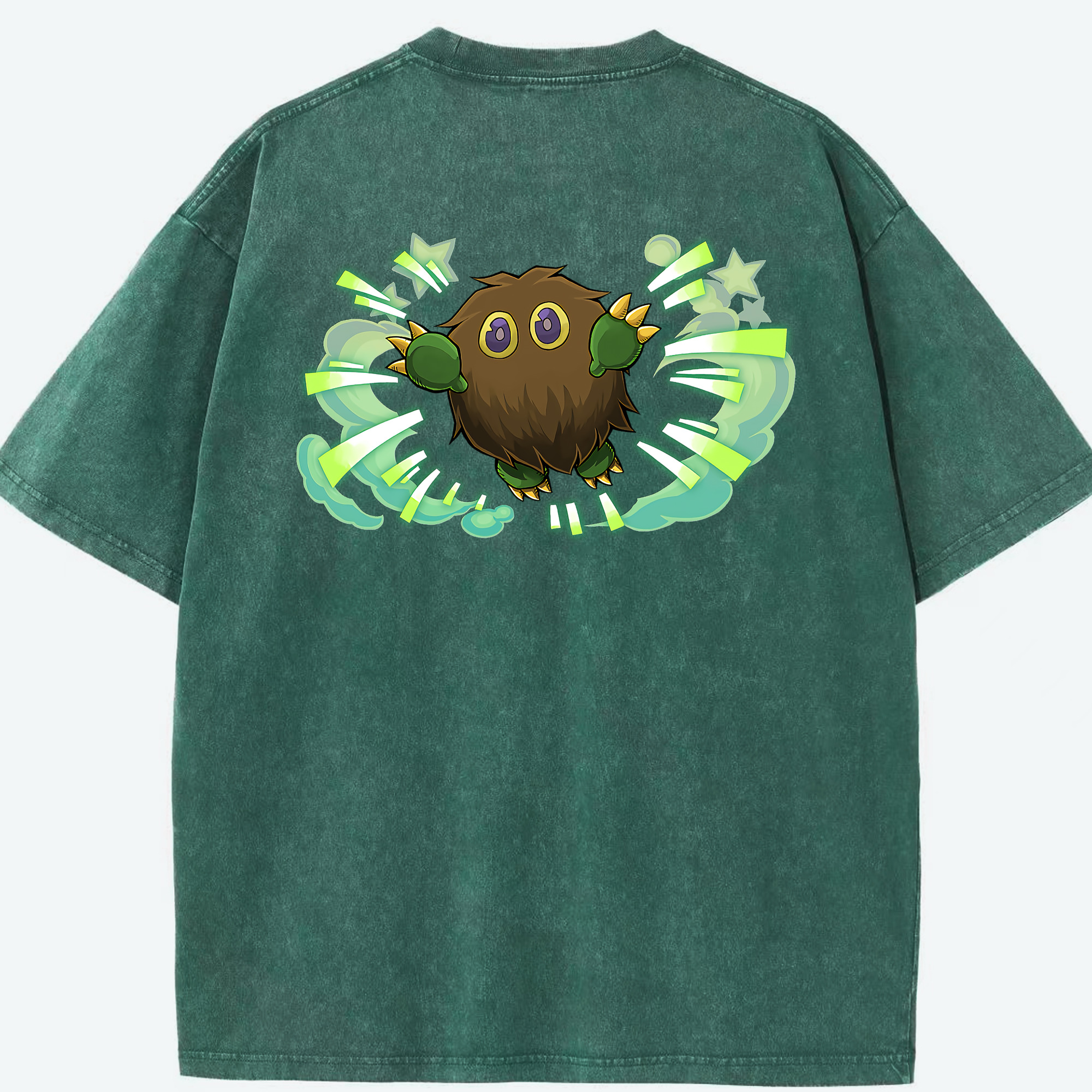 （画像用） 遊☆戯☆王 Yu-Gi-Oh! 綿100% ヴィンテージ風 半袖Tシャツ（背面プリント）